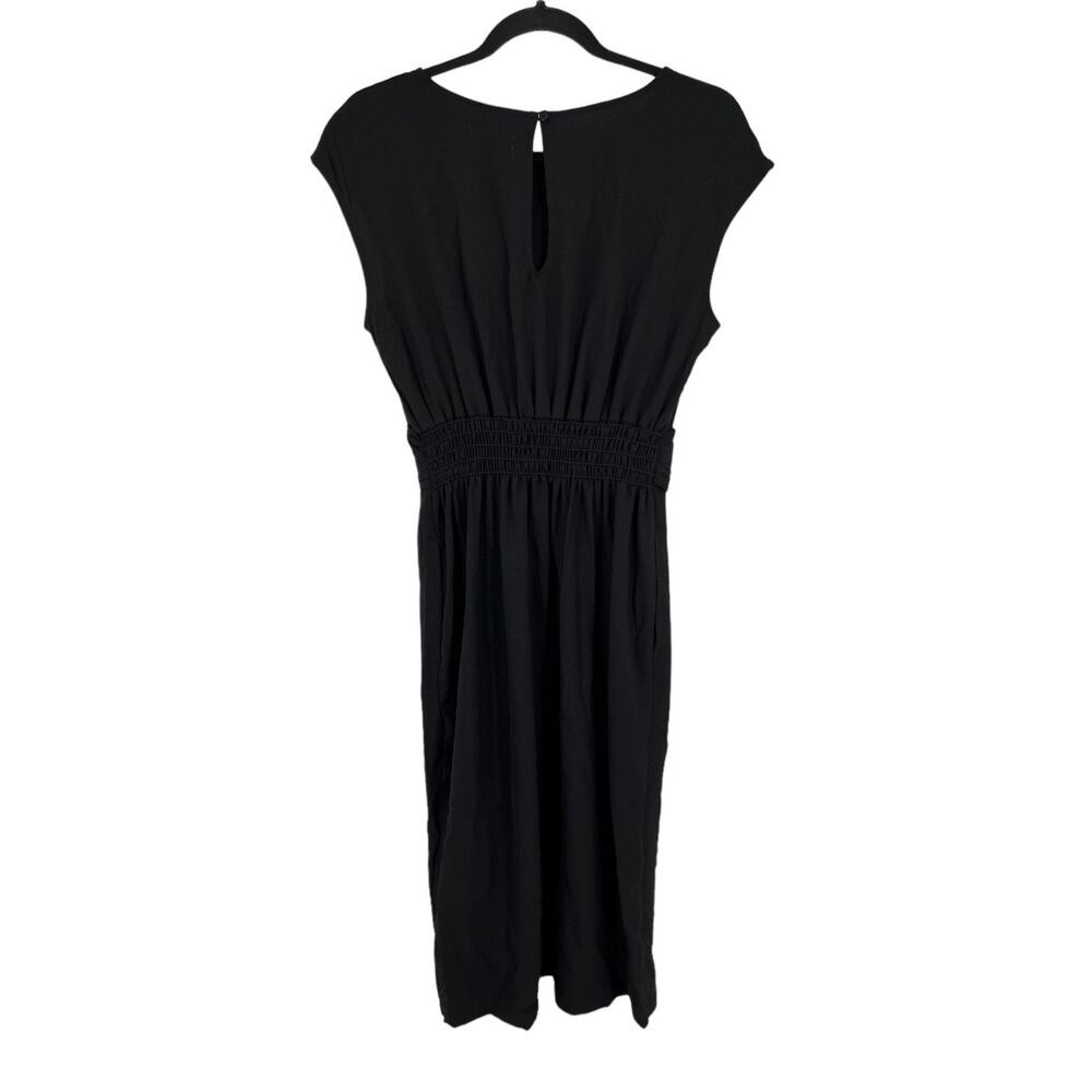 Max Studio dress cap sleeve front detailed black Small S - Picture 4 of 6